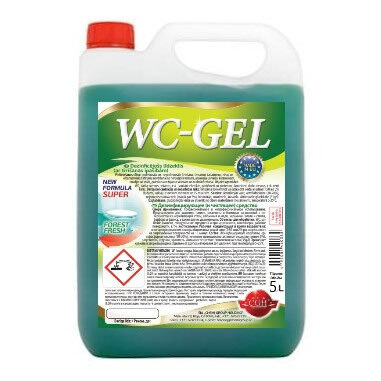 WC Gel 5l , dezinficējošs līdzeklis ar tīrīšanas īpašībām.